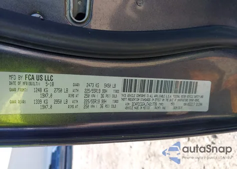 2018 Dodge Journey Crossroad from USA, damaged, VIN 3C4PDCGG4JT421778